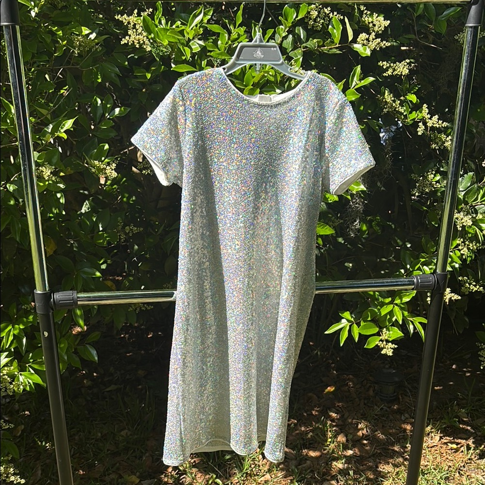 Calvin Klein Kids Silver Glitter Dress